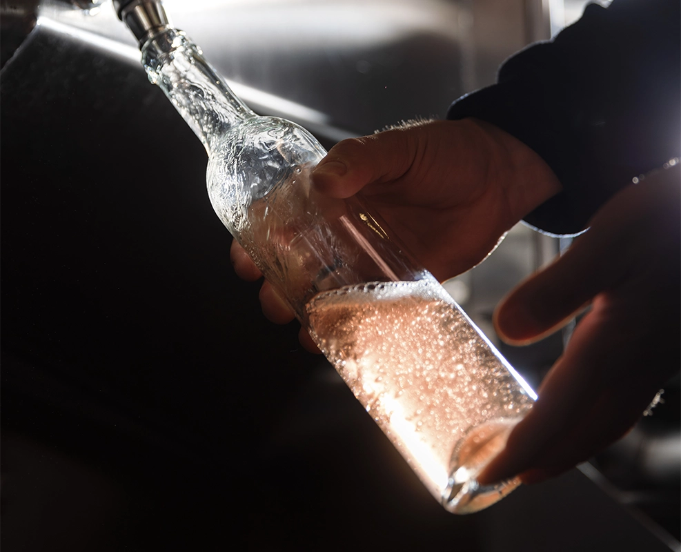 MIse en bouteille rosé